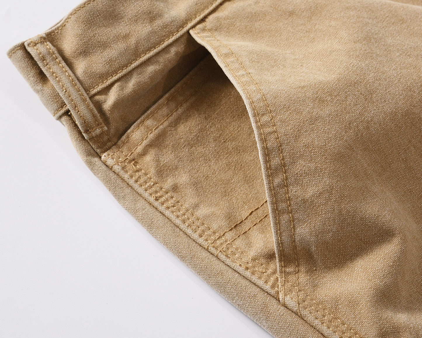 Men's Fashion Leisure Washed-out Distressed Loose Straight Trousers