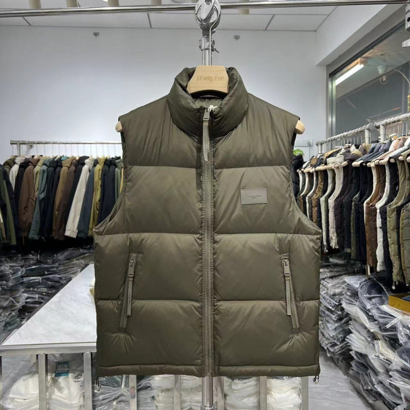 Men's Youth Stand Collar Down Vest