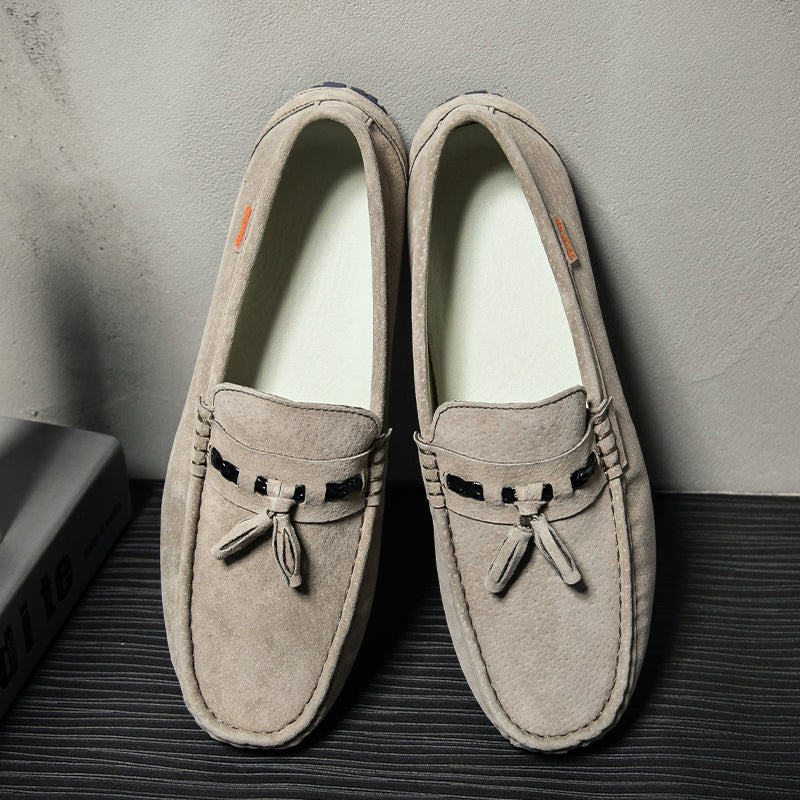 New spring casual leather beanie shoes
