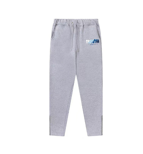 Plush Hoodie With Zipper Closure Trousers