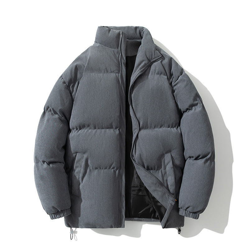Men's Down Cotton-padded Coat Stand-up Collar Thick Leisure Warm Cotton-padded Outer
