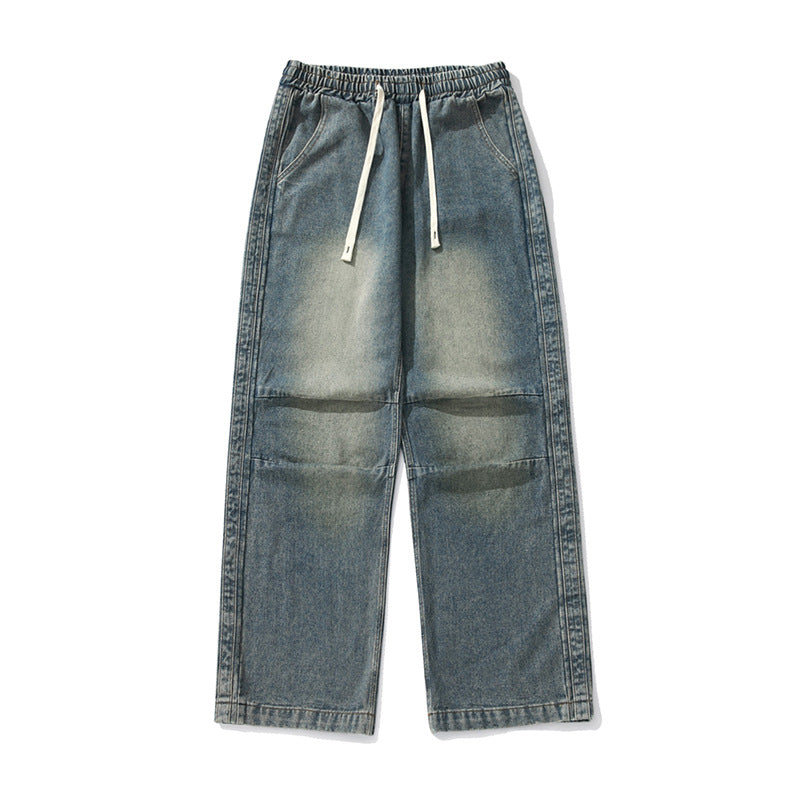 Man Pair Pleated Japanese Drawstring Trousers