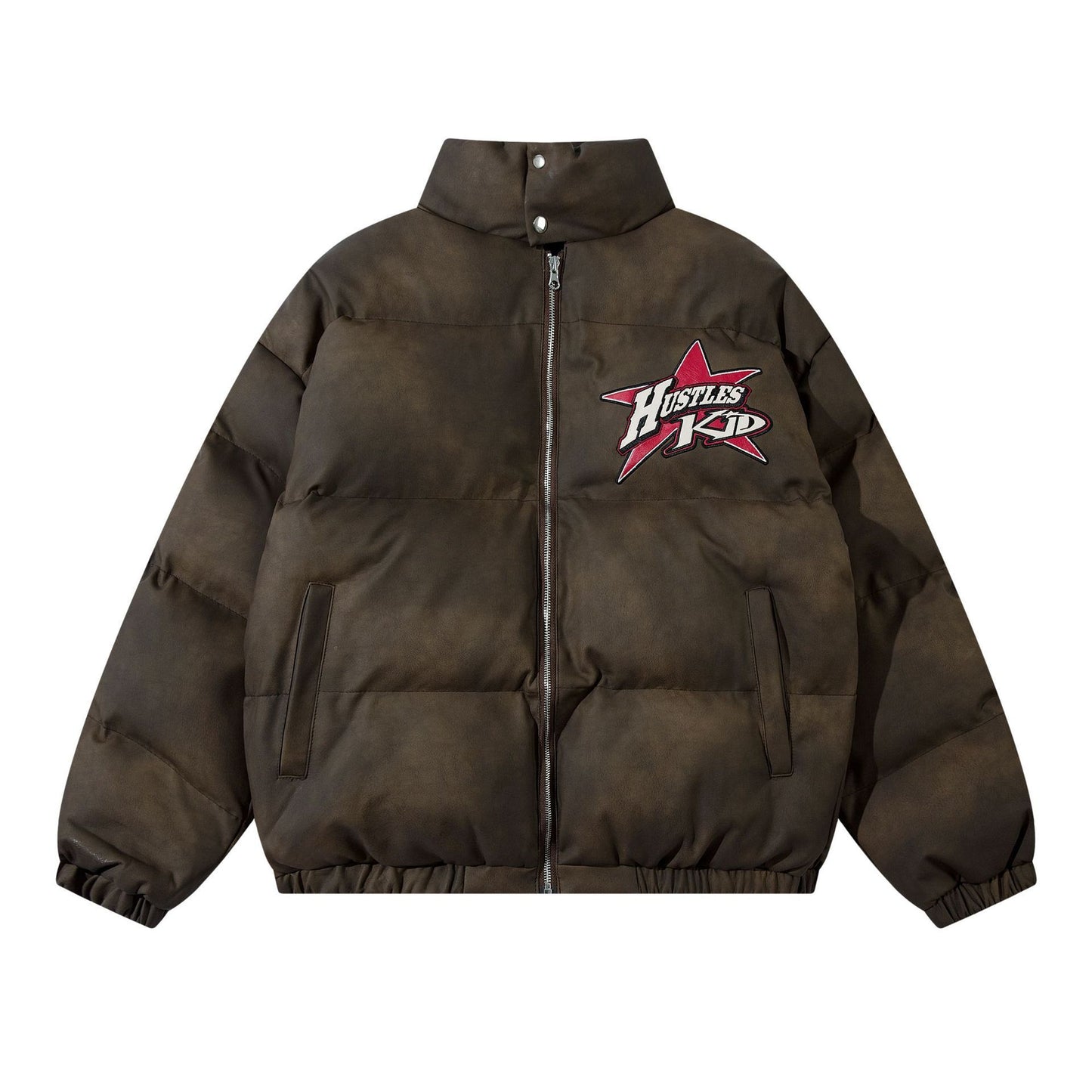 High Street Vibe All-match Embroidery Cotton Coat Jacket