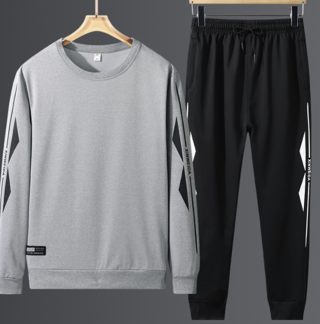 Youth Print Sweatshirt Casual Sports Suit