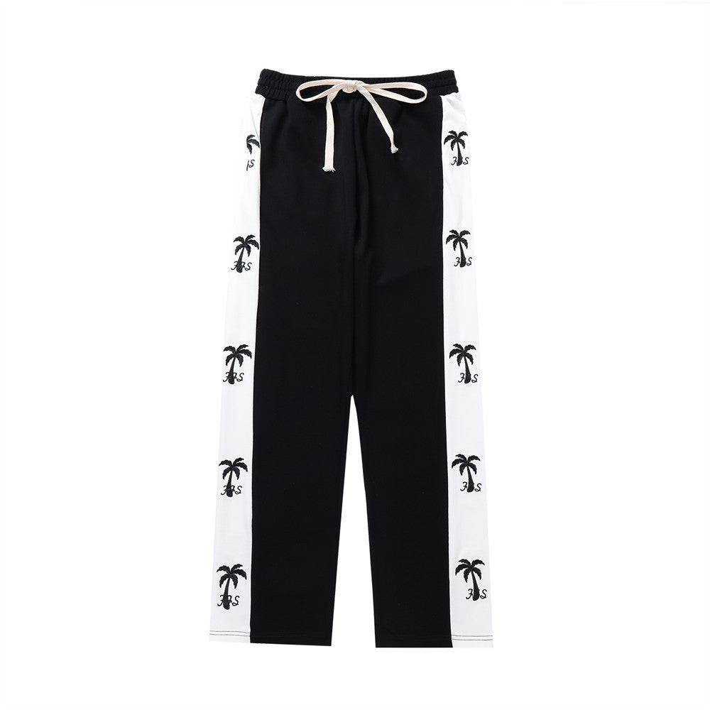 Men's Thin Contrast Color Patchwork Casual Sports Pants