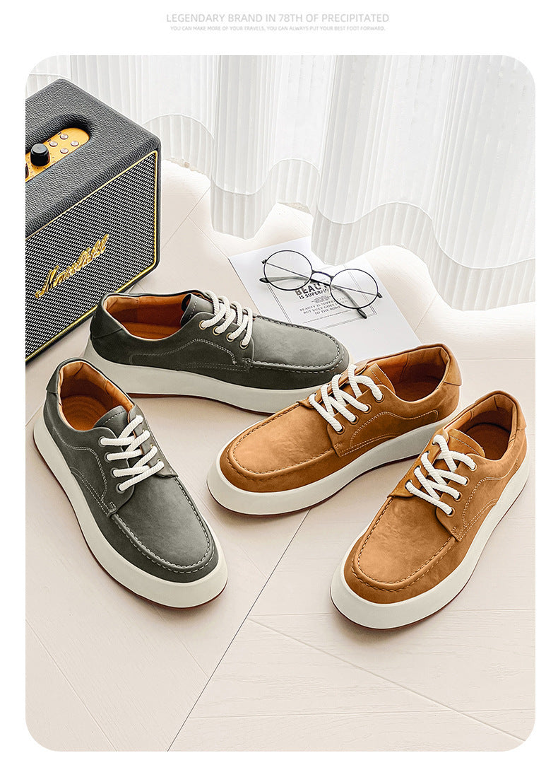 Casual Men's Lace-up Platform Casual Shoes