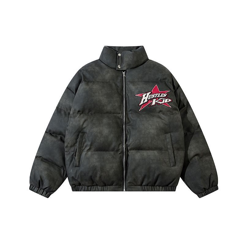 High Street Vibe All-match Embroidery Cotton Coat Jacket