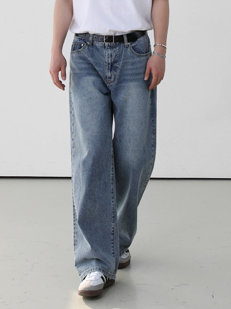 Fashion Personality Retro Washed Jeans Men