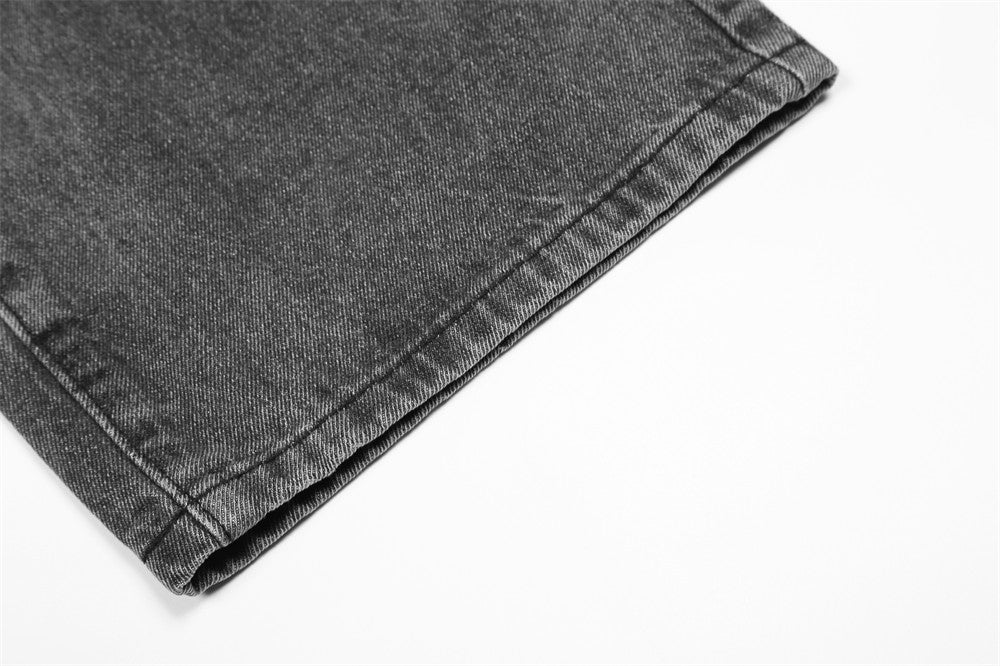 Men's Loose Leisure Washed-out Wide Leg Jeans
