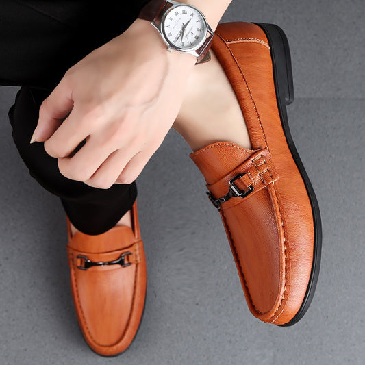 Fashion Personality Male Platform Casual Leather Shoes