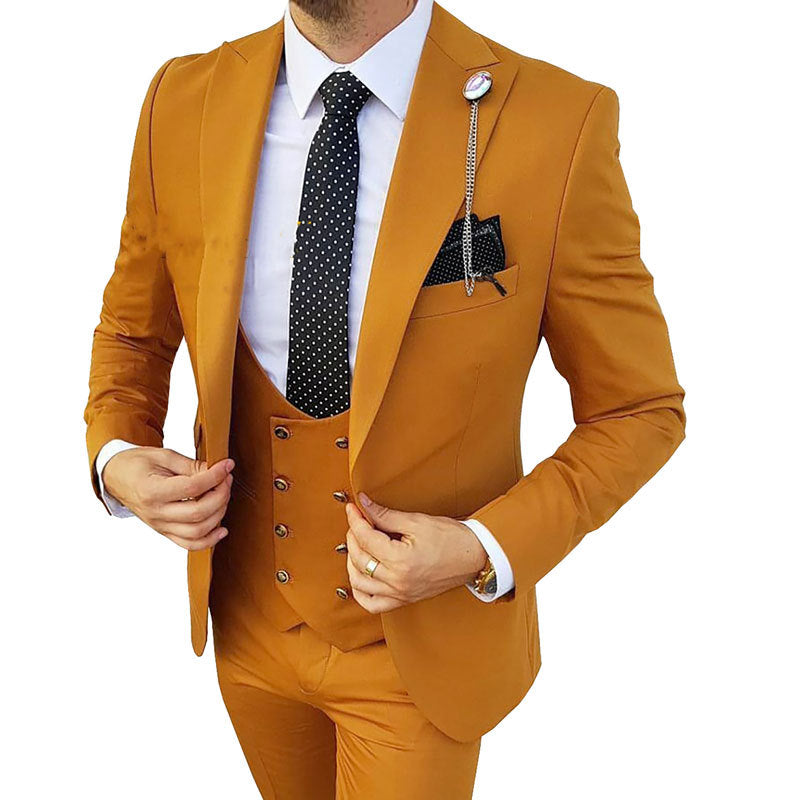 Fashion Men's Three Piece Suit Appear Thin