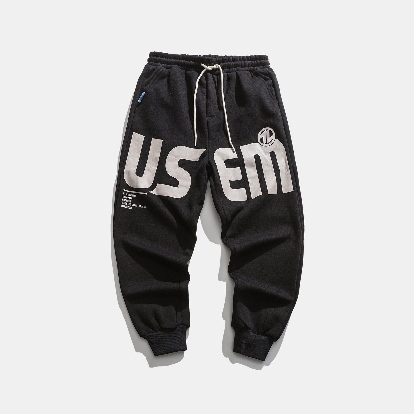 Trendy Loose Thick Straight-leg Sports Trousers