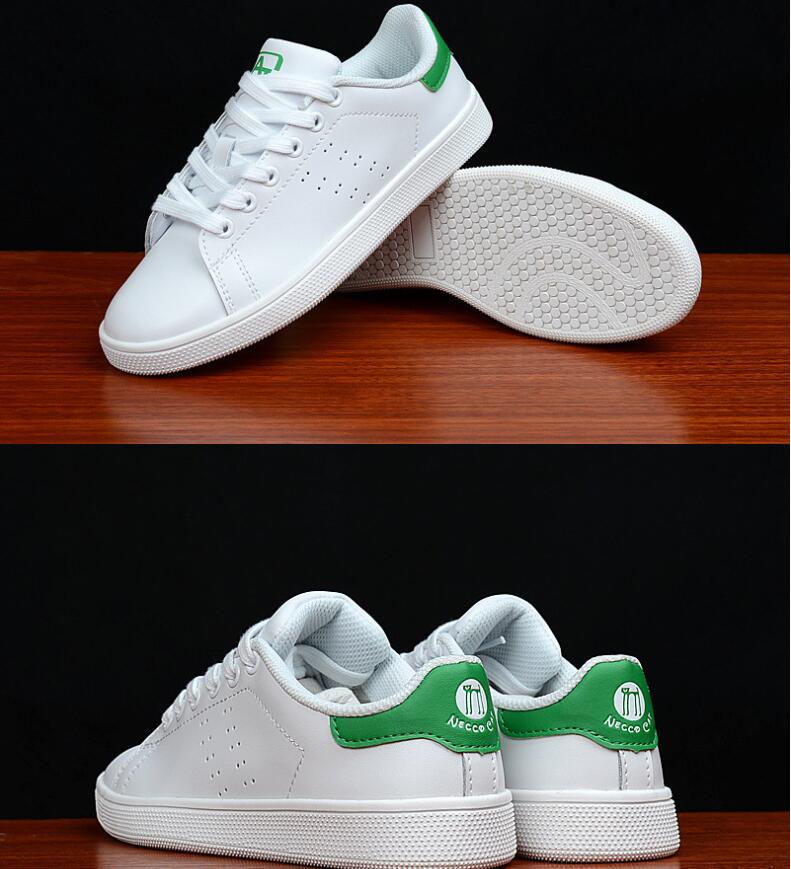 Lace-Up White Shoes Sneakers For Men And Women Couples