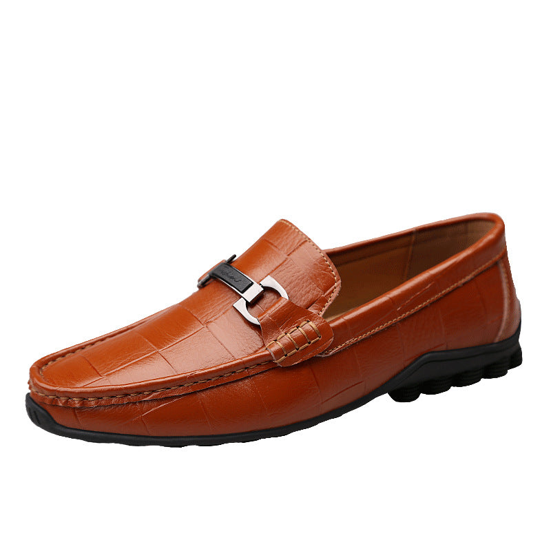 Newest Men Shoes Leather Genuine Casual Loafers Men