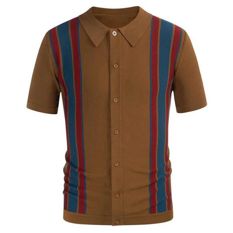 Stitching Contrast Color Business Sweater