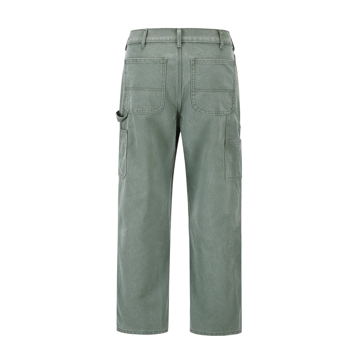 Men's Fashion Leisure Washed-out Distressed Loose Straight Trousers