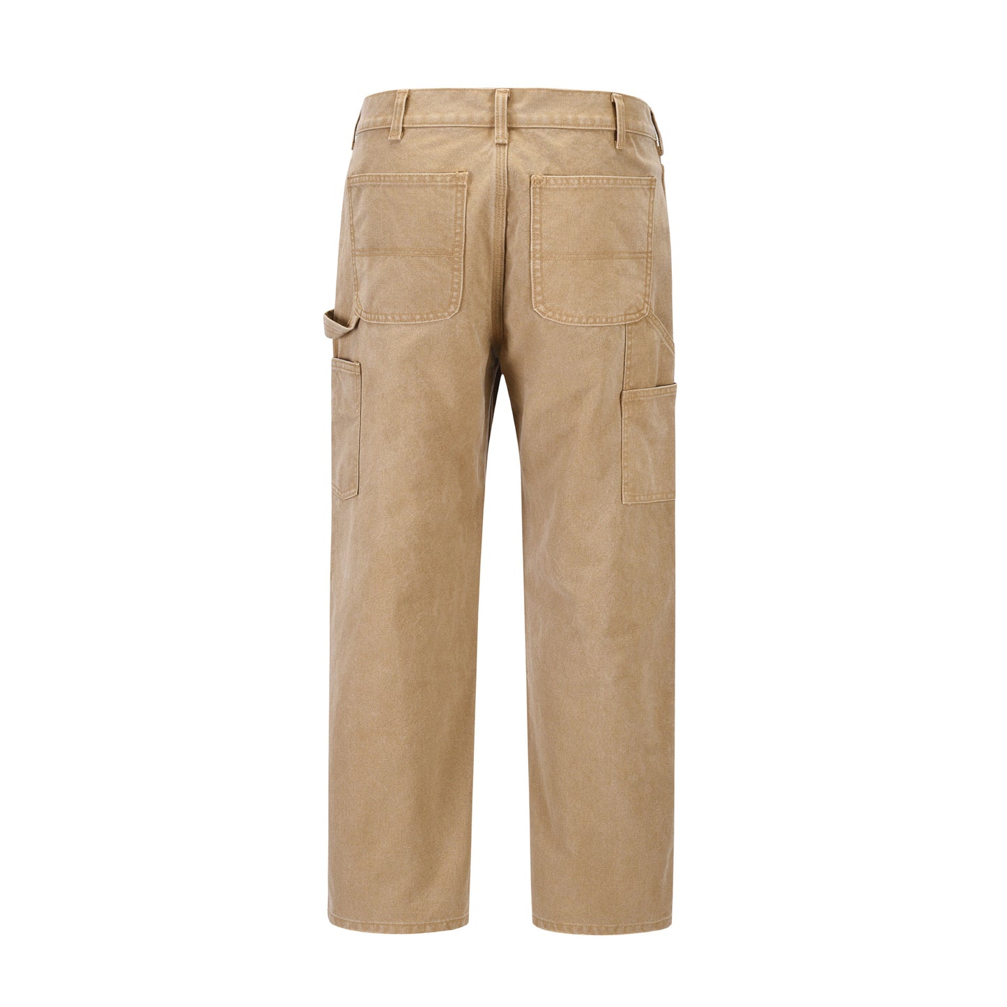 Men's Fashion Leisure Washed-out Distressed Loose Straight Trousers