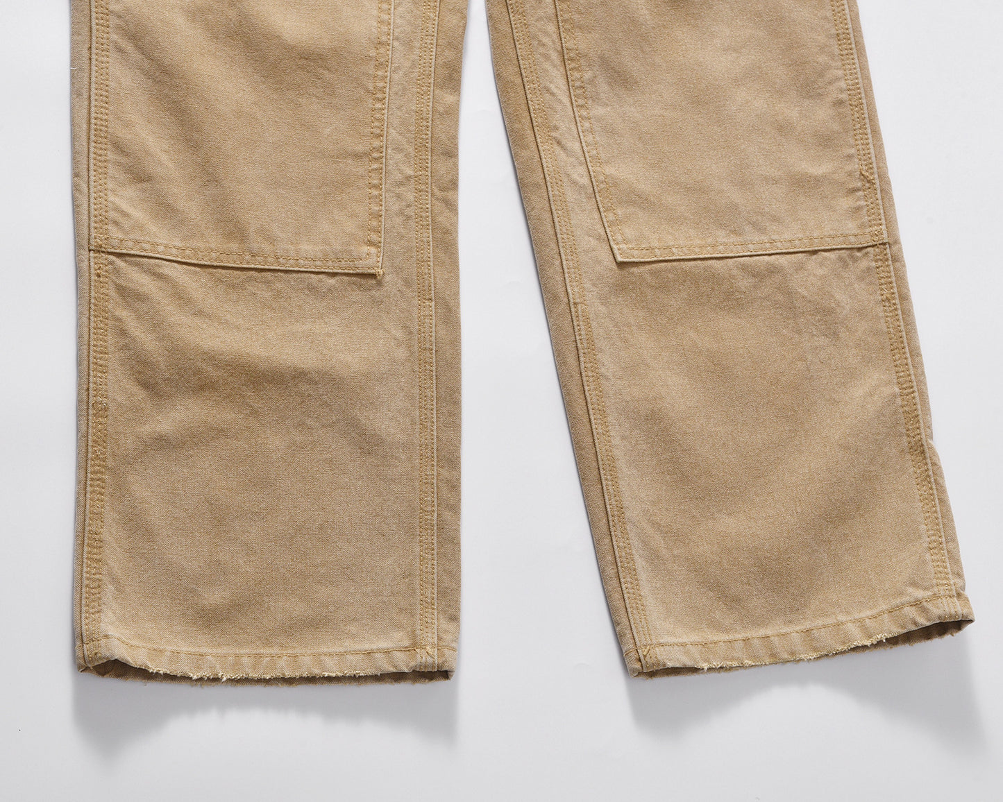 Men's Fashion Leisure Washed-out Distressed Loose Straight Trousers