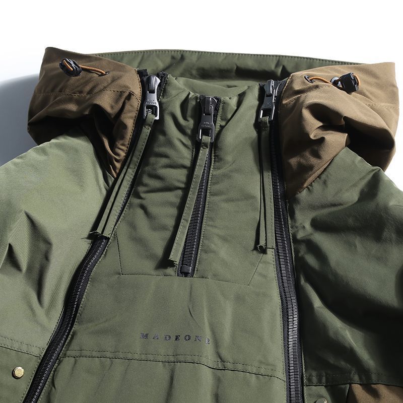 Double Zipper Design Trendy Casual Down Niche Warm Jacket