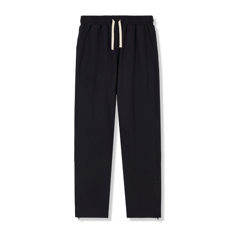 Men's Pure Cotton Terry Straight Casual Trousers