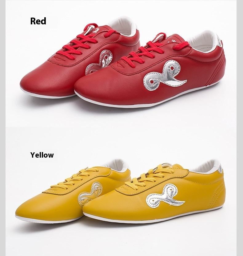 Soft Sole Top Layer Cowhide Tai Chi Shoes