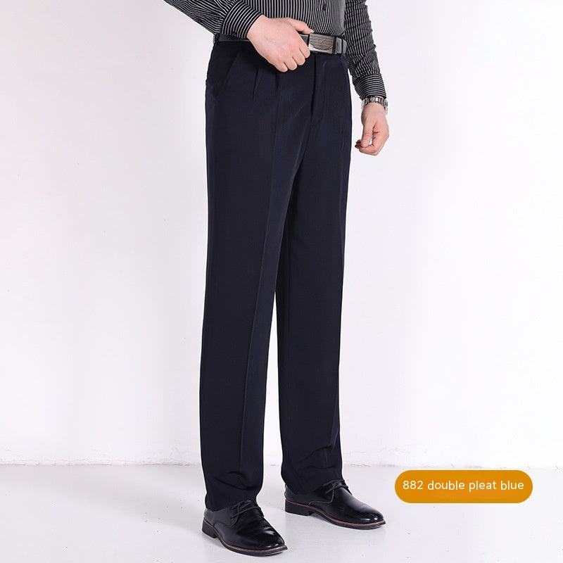 Men's Fashion Casual Loose High Waist Suit Pants