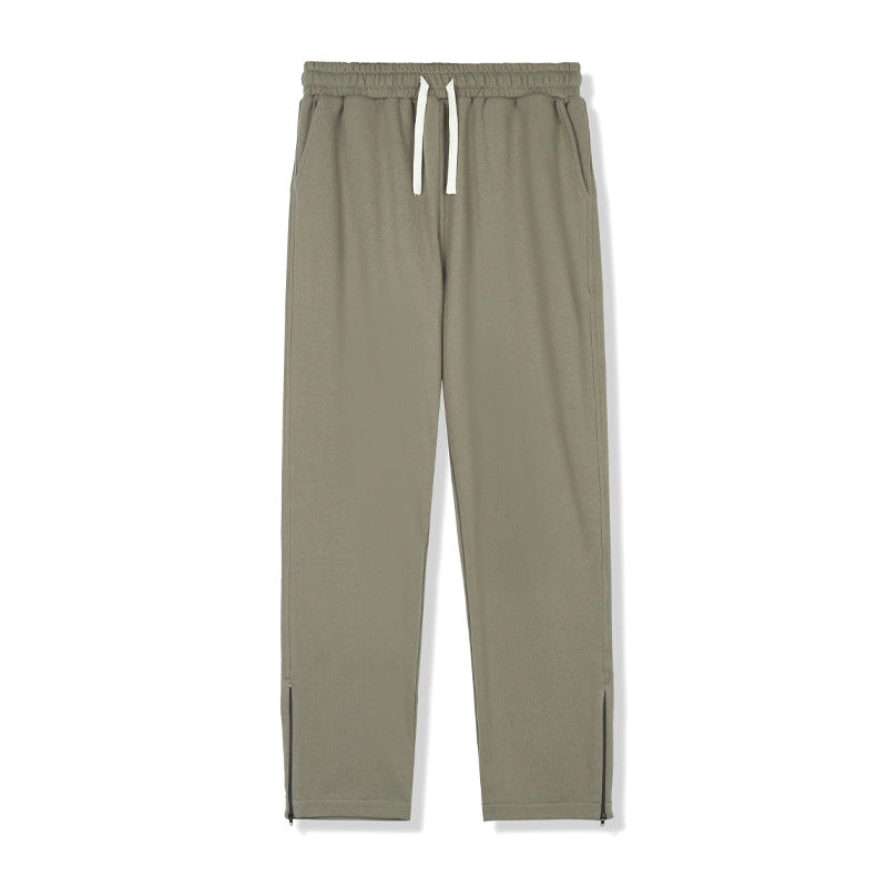 Men's Pure Cotton Terry Straight Casual Trousers