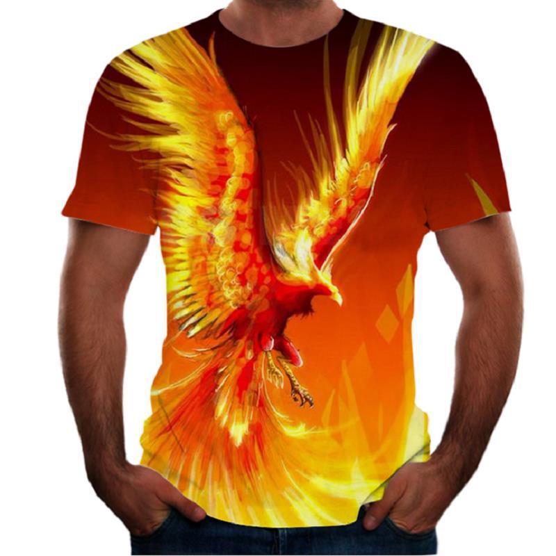 New Animal Print 3d T-shirt Men's Short Sleeve