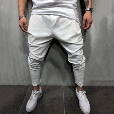 Solid color jogging pants sweatpants