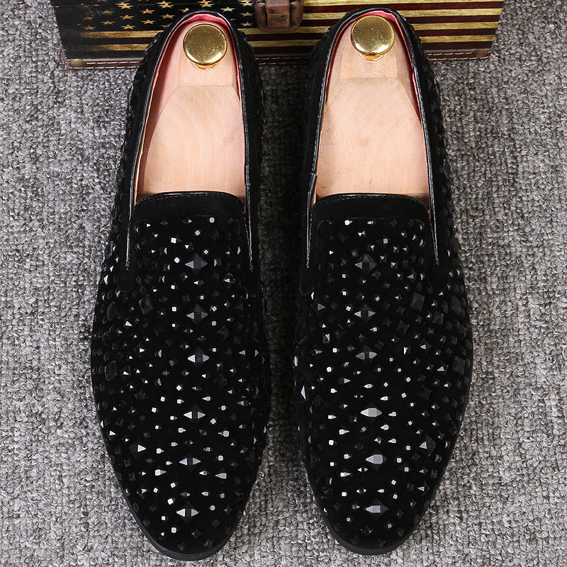 Studded leather shoes