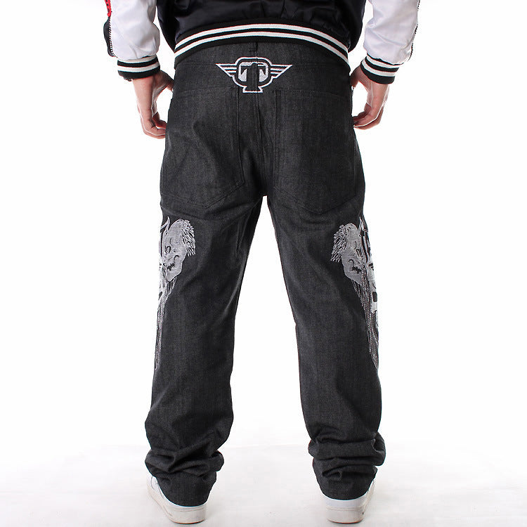Plus Fat Plus Size Hip-hop Jeans Men's Trend