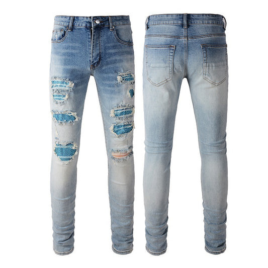 High Street Blue Diamond Washed Jeans Men