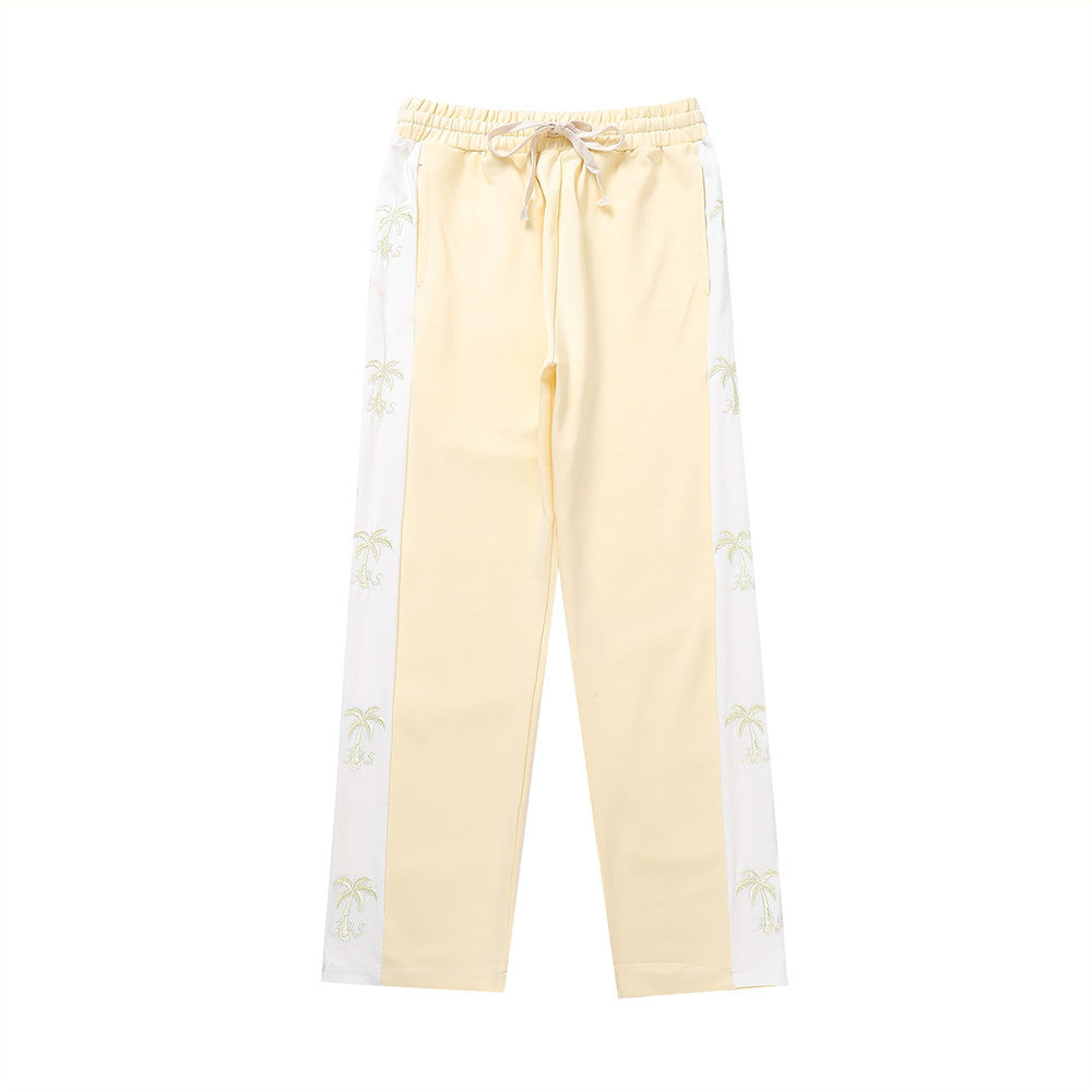 Men's Thin Contrast Color Patchwork Casual Sports Pants