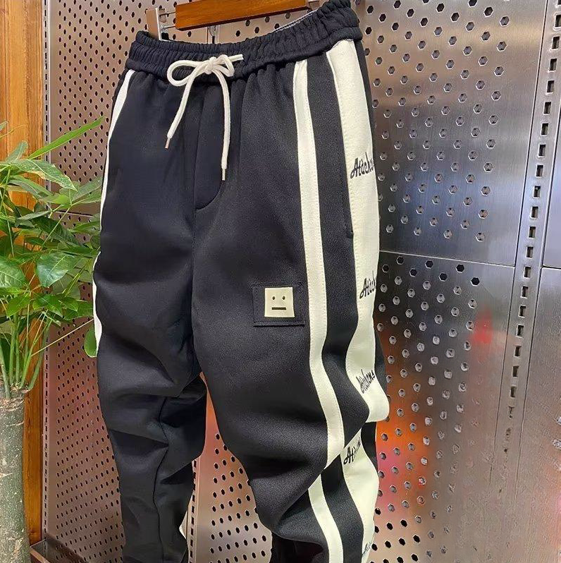 Men's FallWinter Fleece-lined Track Pants