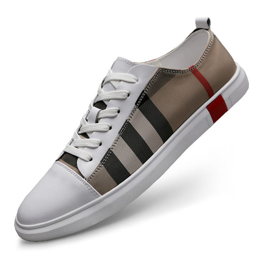 Fashion trend business shoes striped peas shoes