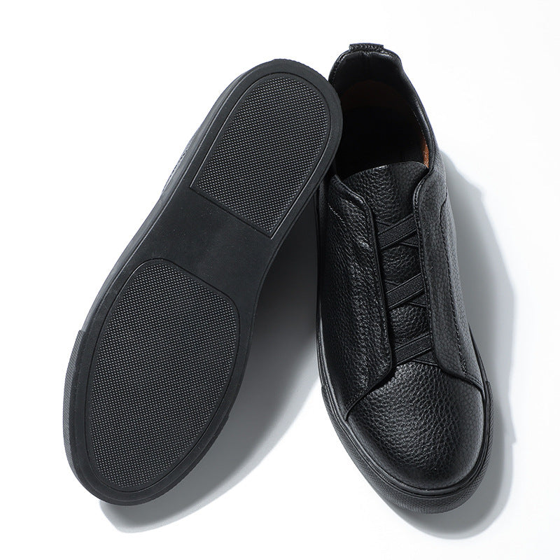 Soft Bottom Soft Surface Short Casual New Men's Leather Shoes
