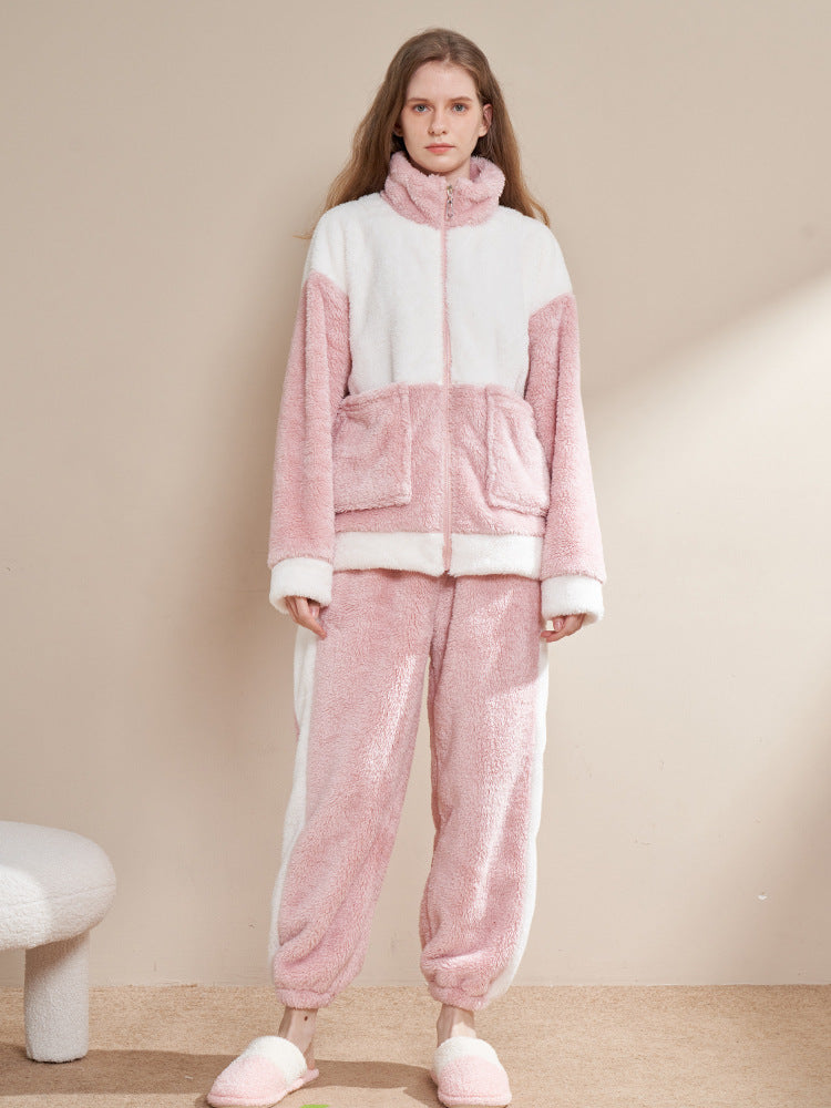 Thickened Fashionable And Versatile Flannel Household Suit