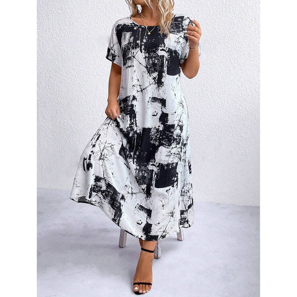 Women's Digital Printing Loose Casual Dress