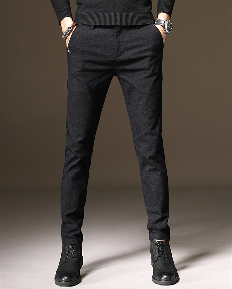 Young Men's Slim Fit Elastic Pencil Pants