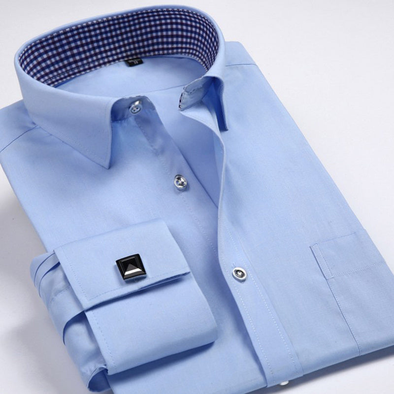 Men's cufflink shirt business