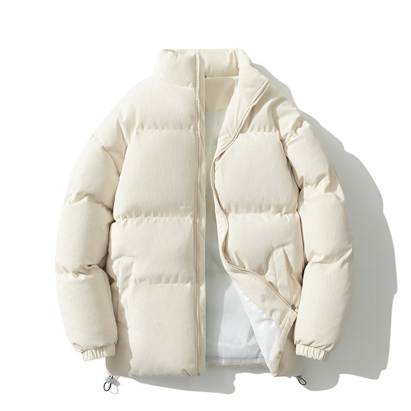 Men's Down Cotton-padded Coat Stand-up Collar Thick Leisure Warm Cotton-padded Outer