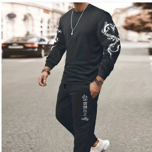 3D Digital Printing Fashion Casual Two-piece Suit