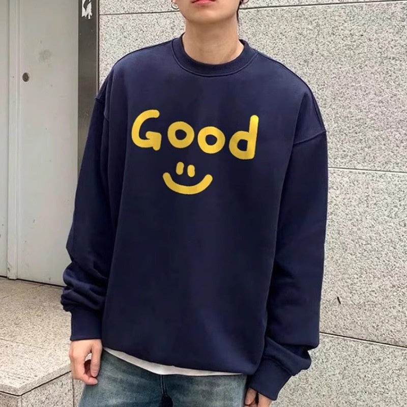 Men's Loose And Versatile Simplicity Round Neck Sweater