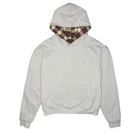 Double-sided Plaid Hooded Cotton Jacket Coat Sweatshirt