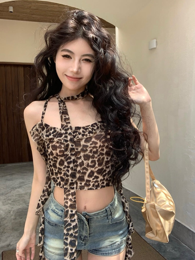 Women's Summer Hot Girl Leopard Print Camisole