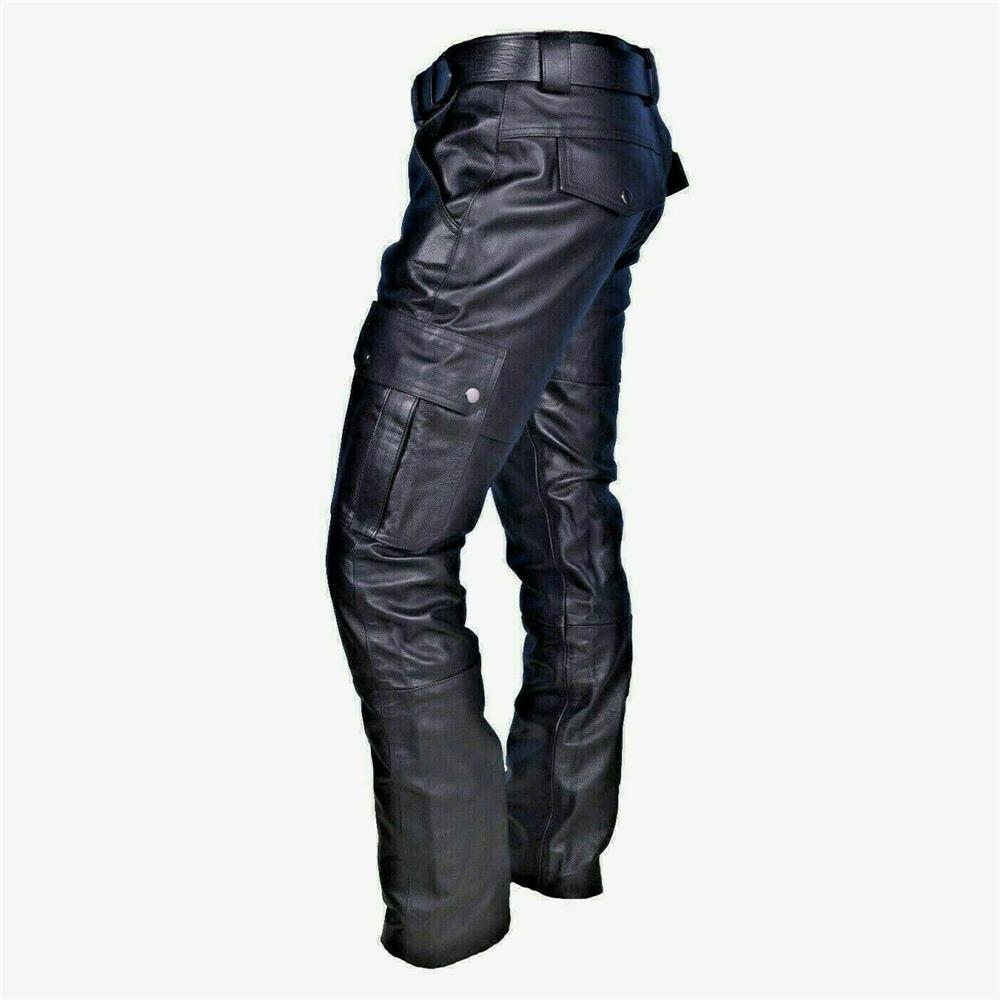 Men's Solid Color Casual Large Pocket Slim-fit Pants