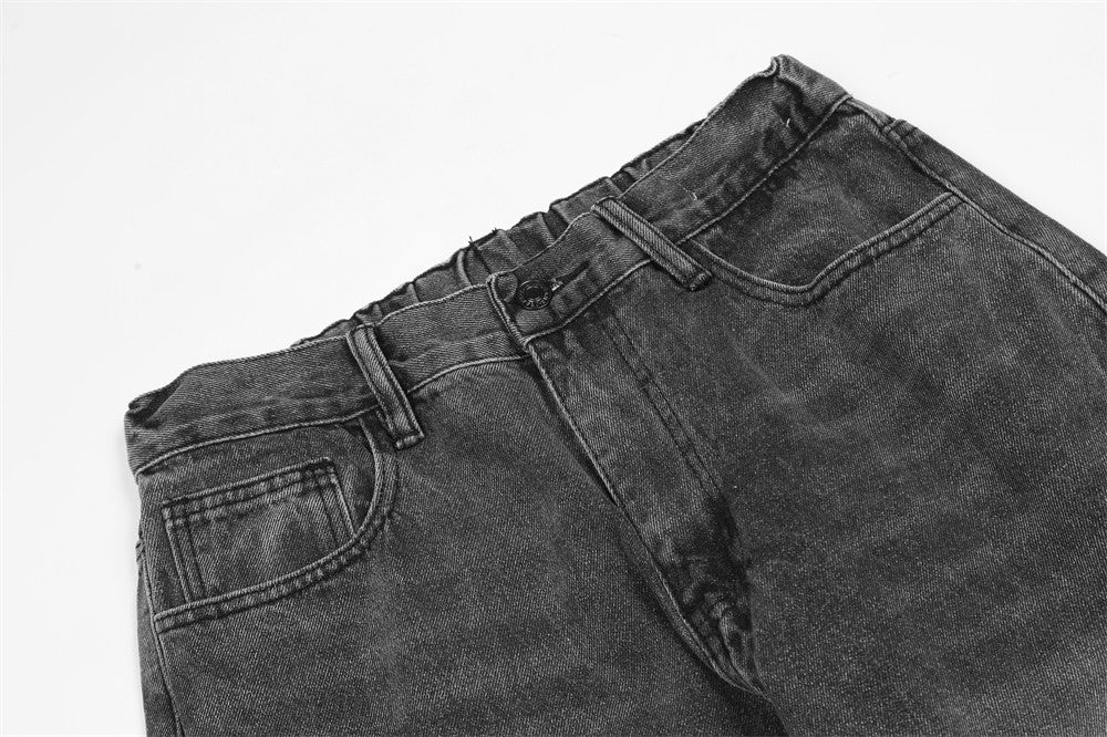 Men's Loose Leisure Washed-out Wide Leg Jeans