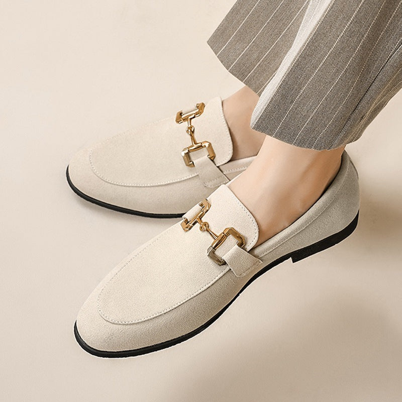 Fashion Personality Suede Leather Shoes Men