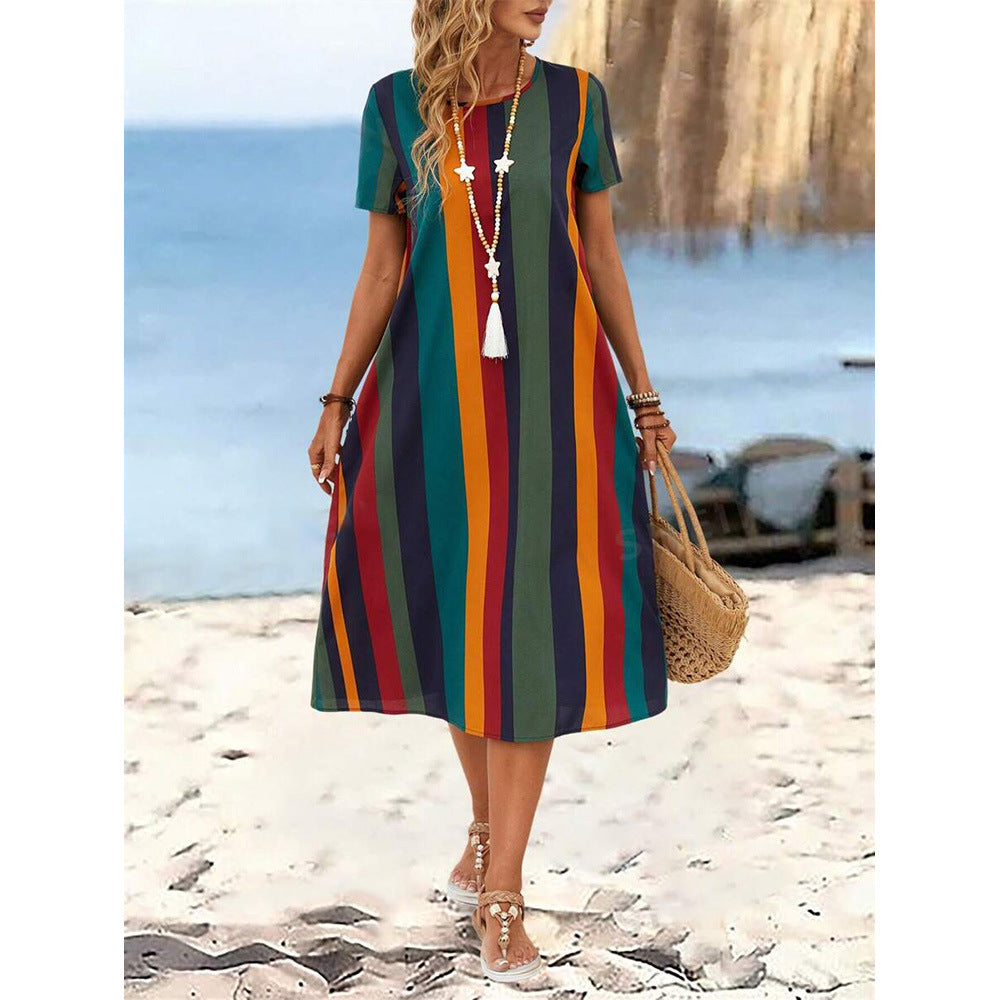 Women's Digital Printing Loose Casual Dress