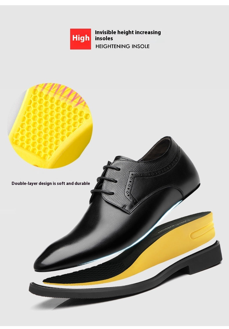 Business Formal Wear Leather Shoes Men's Pointed Casual Shoes